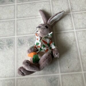 CROCODILE CREEK Tops & Bottoms Plush Hare 8" Bunny Rabbit Janet Stevens